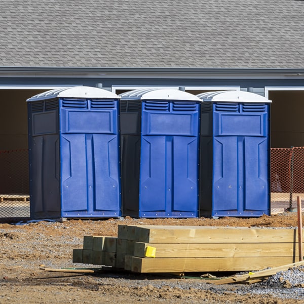 is there a specific order in which to place multiple porta potties in Bridgewater New Hampshire